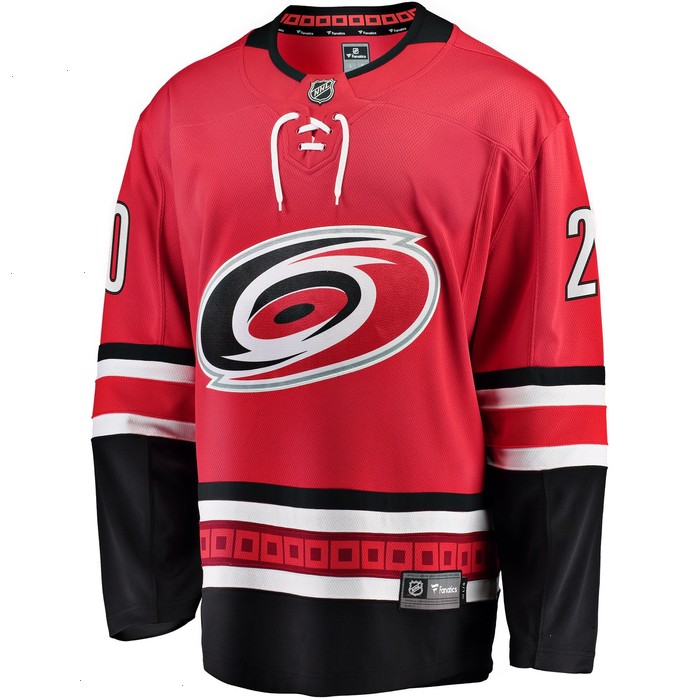 Sebastian Aho Carolina Hurricanes Fanatics Branded Alternate Premier Breakaway Player Jersey - Red