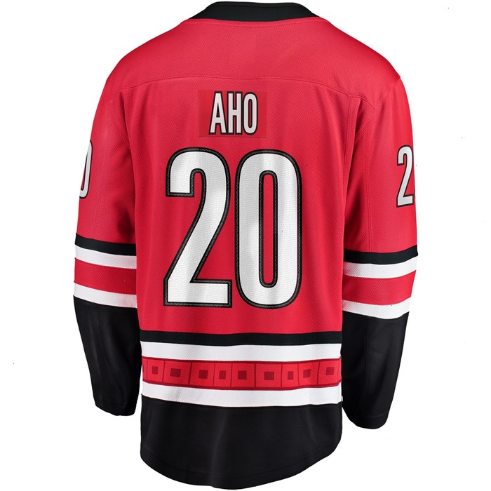 Sebastian Aho Carolina Hurricanes Fanatics Branded Alternate Premier Breakaway Player Jersey - Red