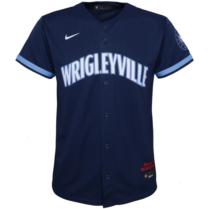 Seiya Suzuki Chicago Cubs Nike Preschool City Connect Script Replica Player Jersey - Navy