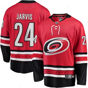 Seth Jarvis Carolina Hurricanes Fanatics Branded Alternate Breakaway Player Jersey - Red