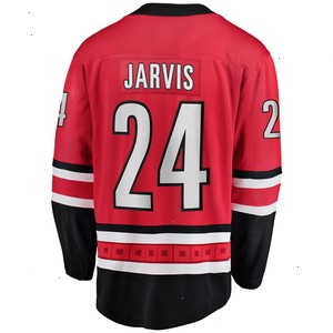 Seth Jarvis Carolina Hurricanes Fanatics Branded Alternate Breakaway Player Jersey - Red