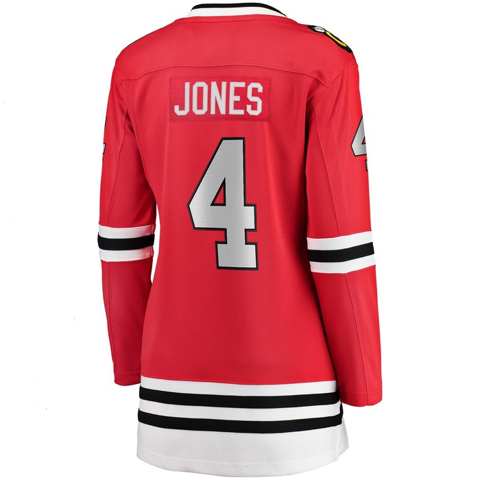 Seth Jones Chicago Blackhawks Fanatics Branded Women's Home Breakaway Player Jersey - Red