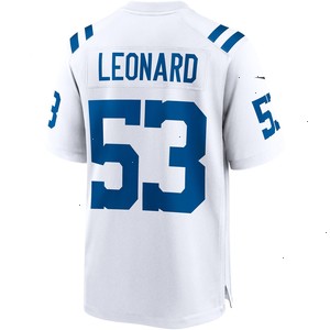 Shaquille Leonard Indianapolis Colts Nike Game Player Jersey - White