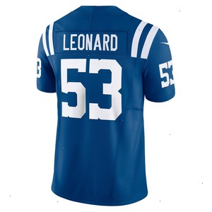 Shaquille Leonard Indianapolis Colts Nike Vapor F.U.S.E. Limited Jersey - Royal