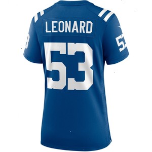 Shaquille Leonard Indianapolis Colts Nike Women's Player Game Jersey - Royal