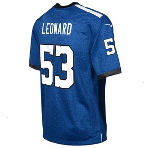 Shaquille Leonard Indianapolis Colts Nike Youth Game Jersey - Blue