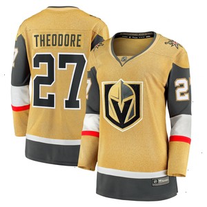 Shea Theodore Vegas Golden Knights Women's Fanatics Branded Home Breakaway Jersey - Gold