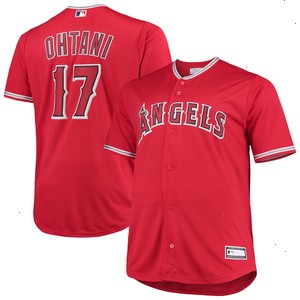 Shohei Ohtani Los Angeles Angels Big & Tall Replica Player Jersey - Red