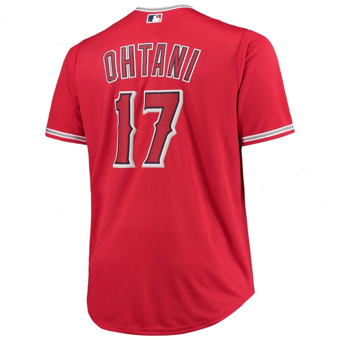 Shohei Ohtani Los Angeles Angels Big & Tall Replica Player Jersey - Red