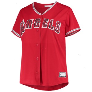 Shohei Ohtani Los Angeles Angels Women's Plus Size Replica Player Jersey - Red