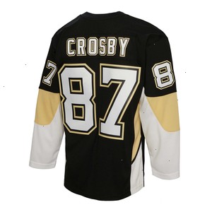 Sidney Crosby Pittsburgh Penguins Mitchell & Ness Big & Tall 2008 Captain Patch Blue Line Player Jersey - Black