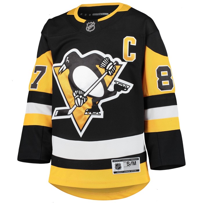 Sidney Crosby Pittsburgh Penguins Youth Premier Player Jersey - Black