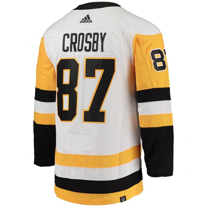 Sidney Crosby Pittsburgh Penguins adidas Away Primegreen Authentic Pro Player Jersey - White