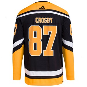 Sidney Crosby Pittsburgh Penguins adidas Reverse Retro 2.0 Authentic Player Jersey - Black