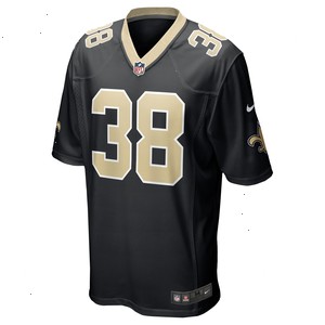 Smoke Monday New Orleans Saints Nike Game Player Jersey - Black