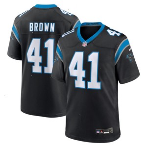 Spencer Brown Carolina Panthers Nike Team Game Jersey - Black