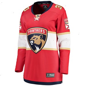 Spencer Knight Florida Panthers Fanatics Branded Women's 2017/18 Home Breakaway Jersey - Red