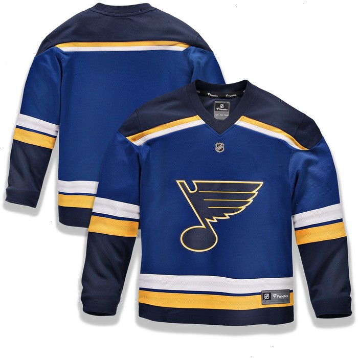 St. Louis Blues Fanatics Branded Youth Home Replica Blank Jersey - Blue