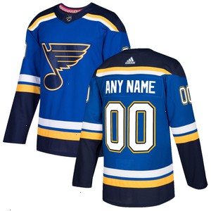 St. Louis Blues adidas Authentic Custom Jersey - Blue