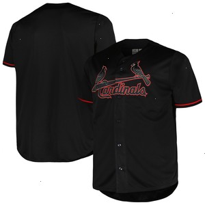 St. Louis Cardinals Profile Big & Tall Blackout Replica Jersey