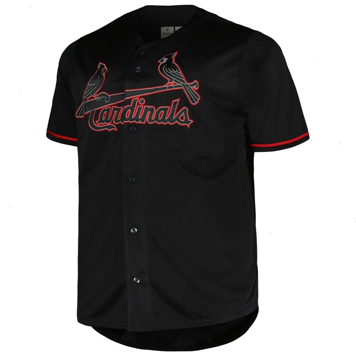 St. Louis Cardinals Profile Big & Tall Blackout Replica Jersey