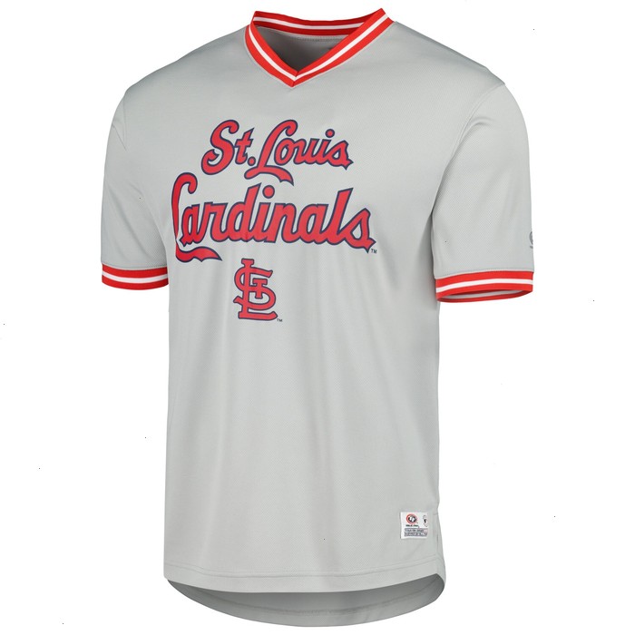 St. Louis Cardinals V-Neck Jersey - Gray