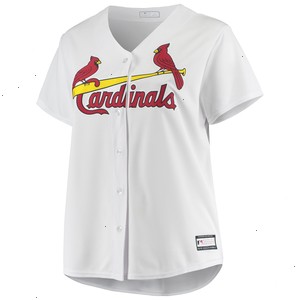 St. Louis Cardinals Women's Plus Size Home Replica Team Jersey - White