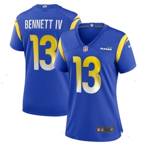 Stetson Bennett Los Angeles Rams Nike Women's Team Game Jersey - Royal