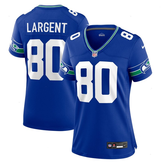 Steve Largent Seattle Seahawks Nike Women's Throwback Retired Player Game Jersey - Royal