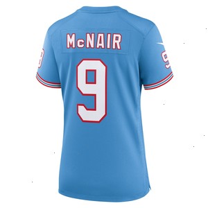 Steve McNair Tennessee Titans Nike Women's Oilers Throwback Retired Player Game Jersey - Light Blue