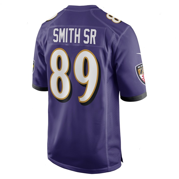 Steve Smith Sr. Baltimore Ravens Nike Retired Player Game Jersey - Purple