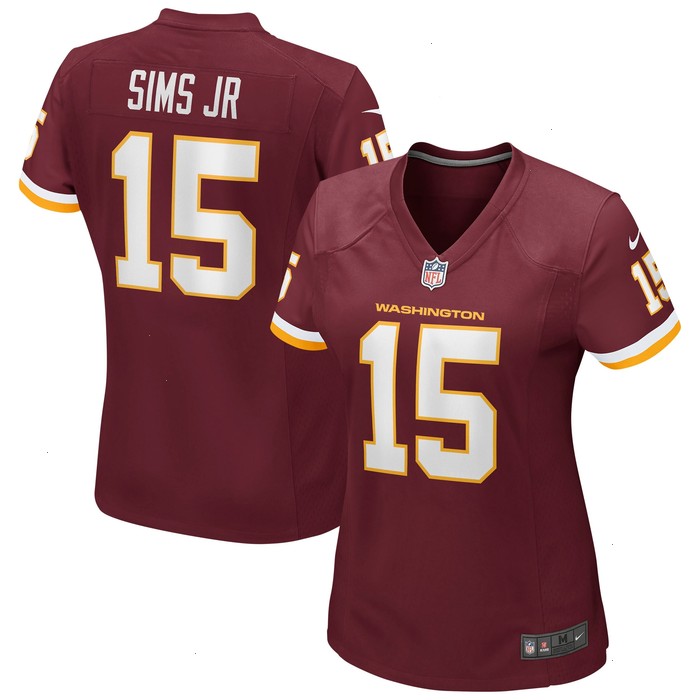 Steven Sims Jr. Washington Football Team Nike Women's Game Player Jersey -Burgundy