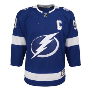 Steven Stamkos Tampa Bay Lightning Youth Home Captain Premier Player Jersey - Blue