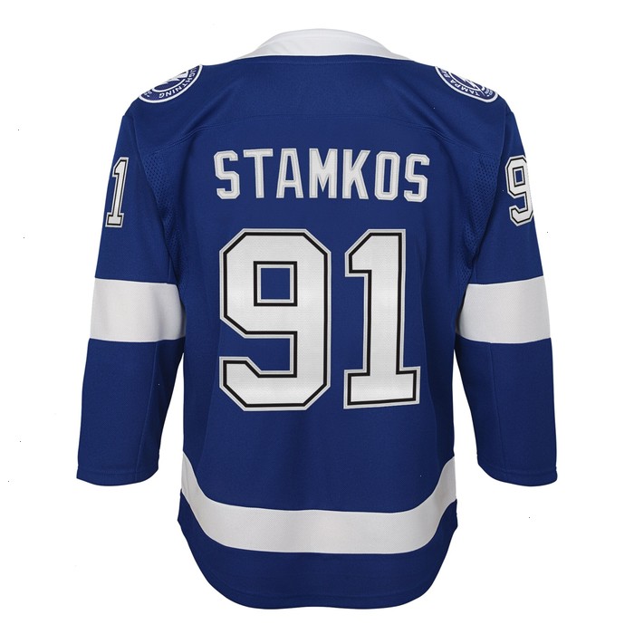 Steven Stamkos Tampa Bay Lightning Youth Home Captain Premier Player Jersey - Blue