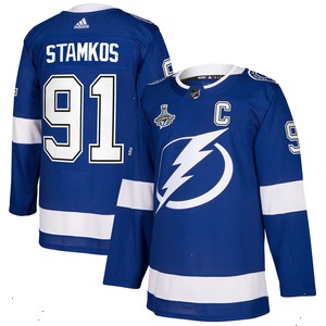 Steven Stamkos Tampa Bay Lightning adidas 2021 Stanley Cup Champions Authentic Player Jersey - Blue