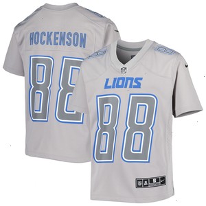 T.J. Hockenson Detroit Lions Nike Youth Atmosphere Game Jersey - Gray