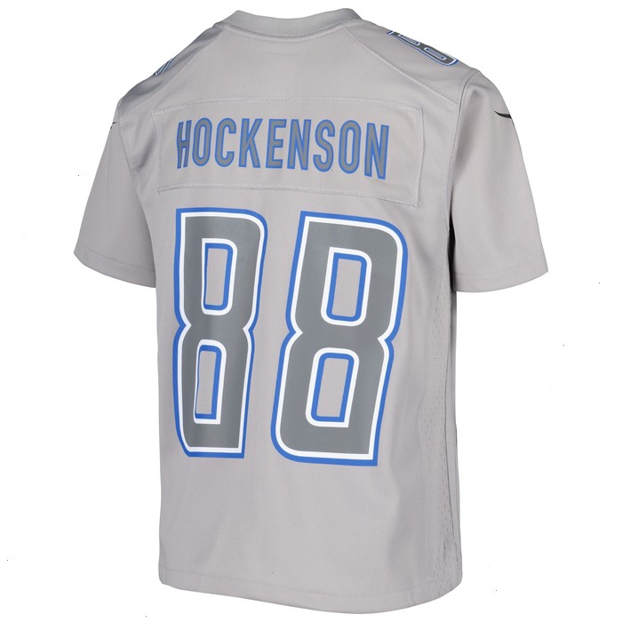 T.J. Hockenson Detroit Lions Nike Youth Atmosphere Game Jersey - Gray