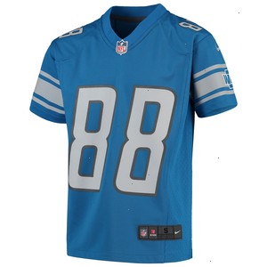 T.J. Hockenson Detroit Lions Nike Youth Game Jersey - Blue