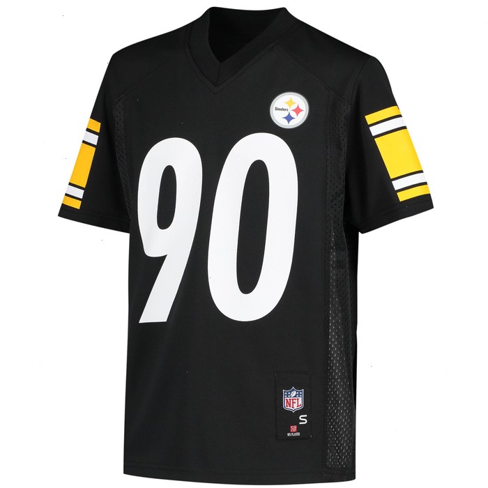 T.J. Watt Pittsburgh Steelers Youth Replica Player Jersey - Black