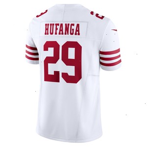 Talanoa Hufanga San Francisco 49ers Nike Vapor F.U.S.E. Limited Jersey - White