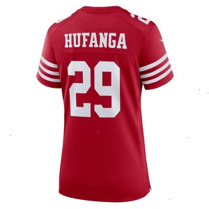 Talanoa Hufanga San Francisco 49ers Nike Women's Game Player Jersey - Scarlet