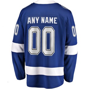 Tampa Bay Lightning Fanatics Branded 2021 Stanley Cup Champions Home Breakaway Custom Jersey - Blue