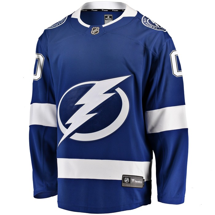 Tampa Bay Lightning Fanatics Branded Home Breakaway Custom Jersey - Blue