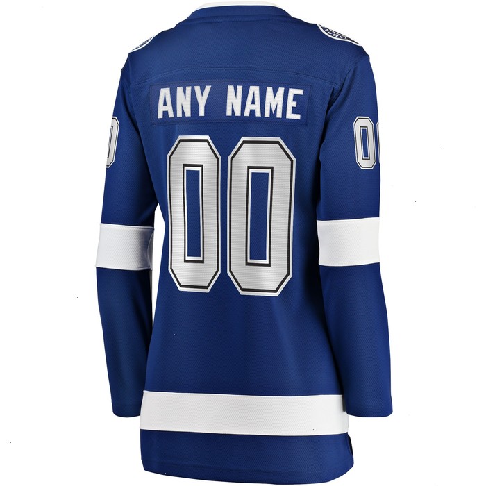 Tampa Bay Lightning Fanatics Branded Women's 2021 Stanley Cup Champions Home Breakaway Custom Jersey - Blue