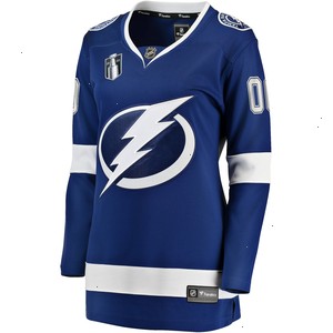 Tampa Bay Lightning Fanatics Branded Women's Home 2022 Stanley Cup Final Breakaway Custom Jersey - Blue