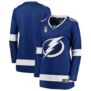 Tampa Bay Lightning Fanatics Branded Women's Home 2022 Stanley Cup Final Breakaway Jersey - Blue