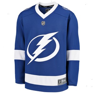 Tampa Bay Lightning Fanatics Branded Youth Home Replica Blank Jersey - Blue