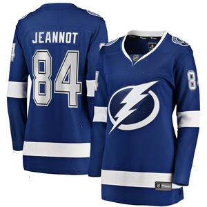 Tanner Jeannot Tampa Bay Lightning Women's Fanatics Branded Home Breakaway Jersey - Blue