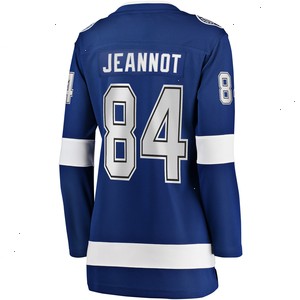 Tanner Jeannot Tampa Bay Lightning Women's Fanatics Branded Home Breakaway Jersey - Blue