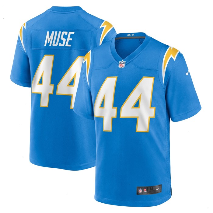 Tanner Muse Los Angeles Chargers Nike Team Game Jersey - Powder Blue